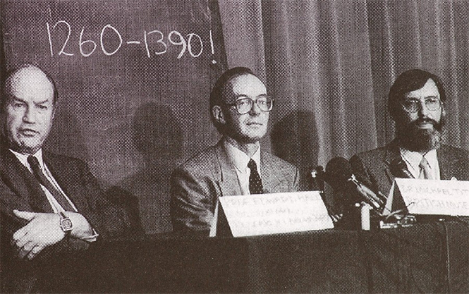 Radiocarbon date range 1260-1390 CE